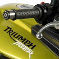 Závaží R&G Racing do řidítek pro motocykly TRIUMPH Tiger 800 (mimo verzi XC), černé (pár)